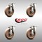 Service Caster 5 Inch 316SS High Temp Glass Filled Nylon Wheel Swivel Top Plate Caster Set SCC SCC-SS31620S514-GFNSHT-4 - alternate 4